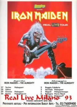 Iron Maiden (UK-1) : Real Live Milano 93 (DVD)